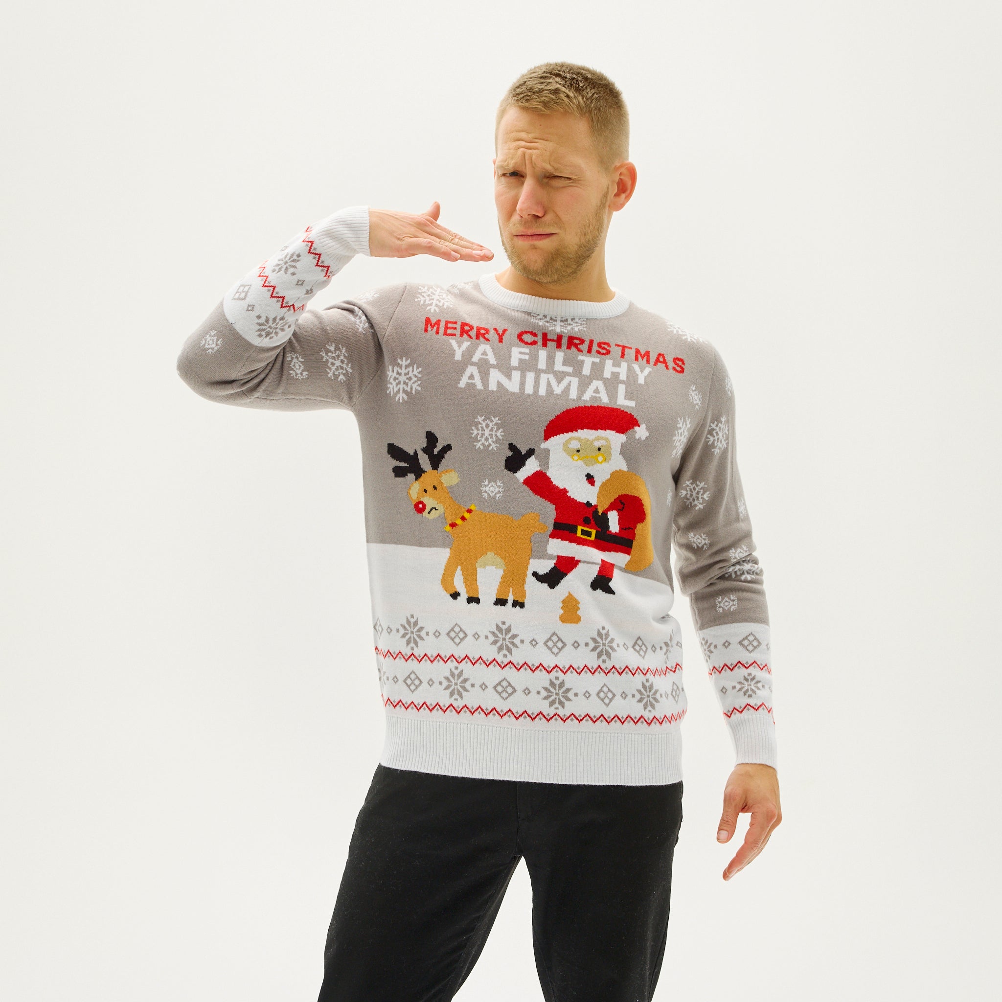 Ya Filthy Animal Jultröja - Herr